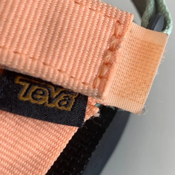 Teva Platform Sandals Women sz 6 peach, mint, purple straps gorpcore perfection - Picture 3 of 5